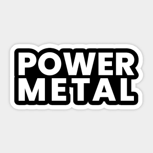 POWER METAL Sticker